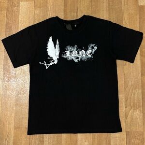 Vlone T shirt brand new smoke eagle - Black